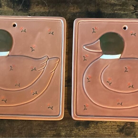 Vintage Otagiri Duck Trivet Wall Plaque - Etsy 2 Vintage 1982 Otagiri Mallard Duck 7\
